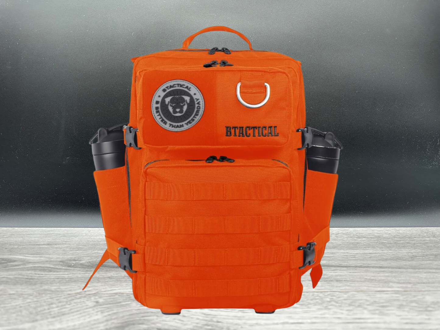 The BTactical Backpack - Citrus Orange/Black | Dog Hiking Backpack