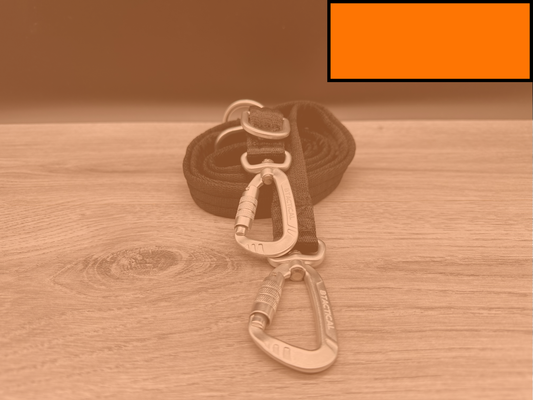 BTactical Training Lead - Citrus Orange | 2m Extra Strong, Durable Carabiner Clip Dog Lead