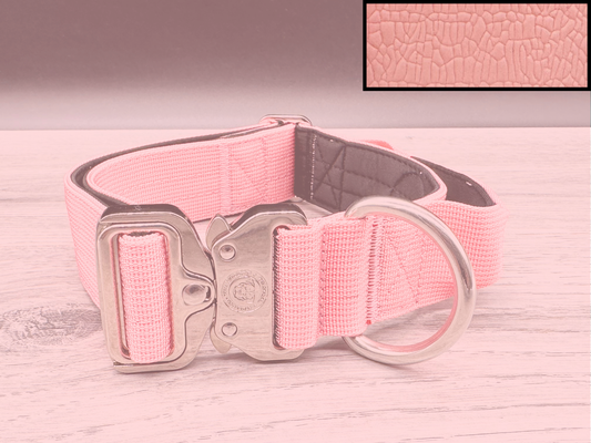 4cm BTactical Collar - Pastel Pink | Durable Dog Collar