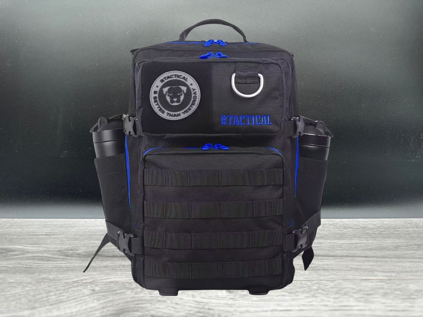 The BTactical Backpack - Black/Royal Blue | Dog Hiking Backpack