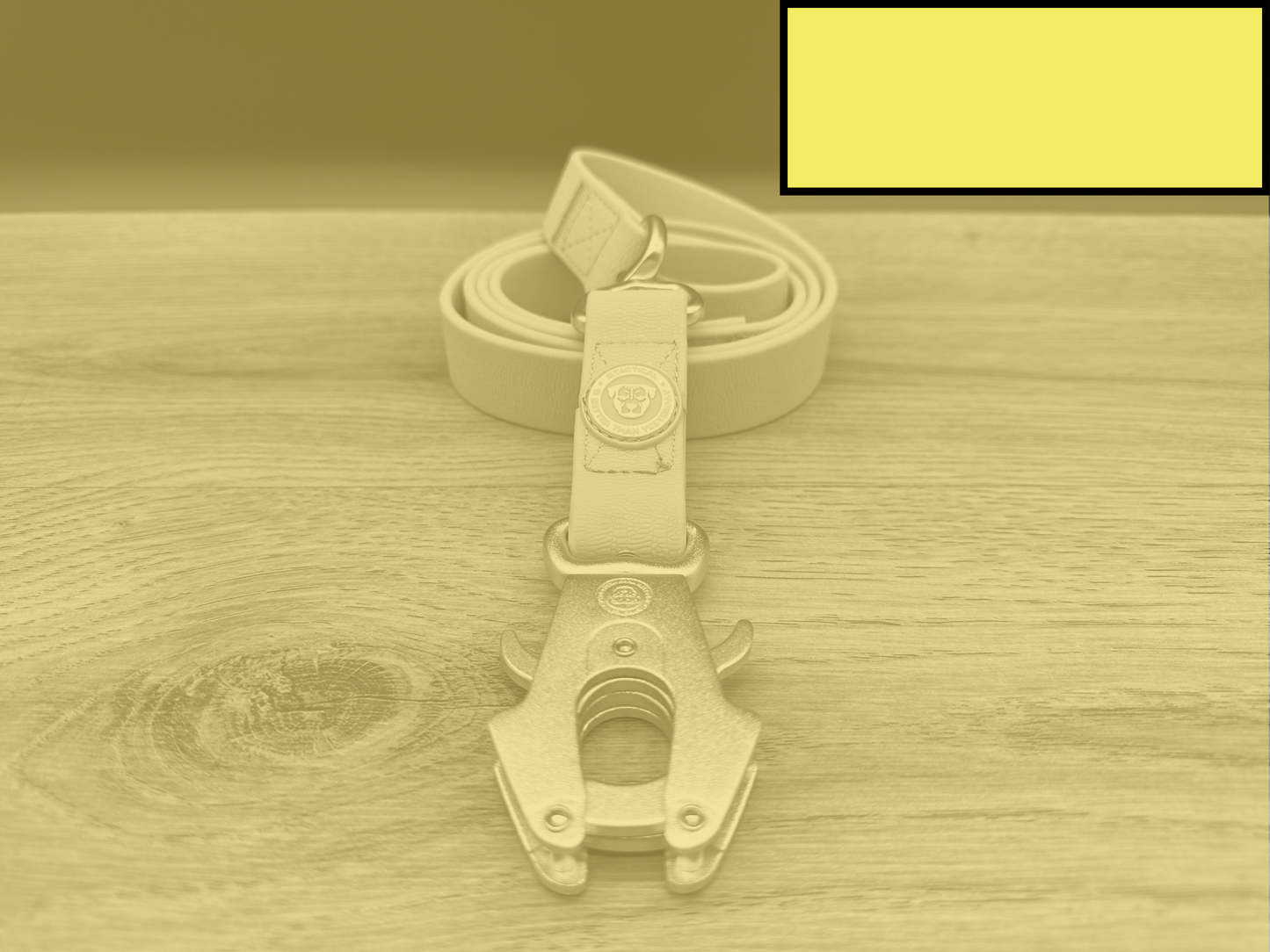 BTactical Lead - Pastel Yellow | PVC Extra Strong, Durable Frog Clip Dog Lead