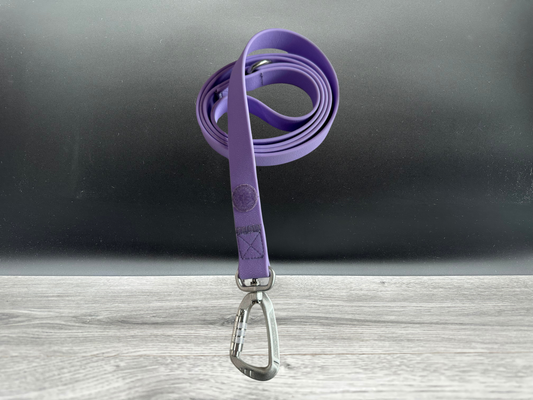 BTactical Lead - Pastel Purple | PVC Extra Strong, Durable Carabiner Clip Dog Lead