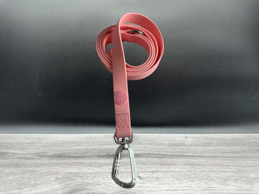 BTactical Lead - Pastel Pink | PVC Extra Strong, Durable Carabiner Clip Dog Lead