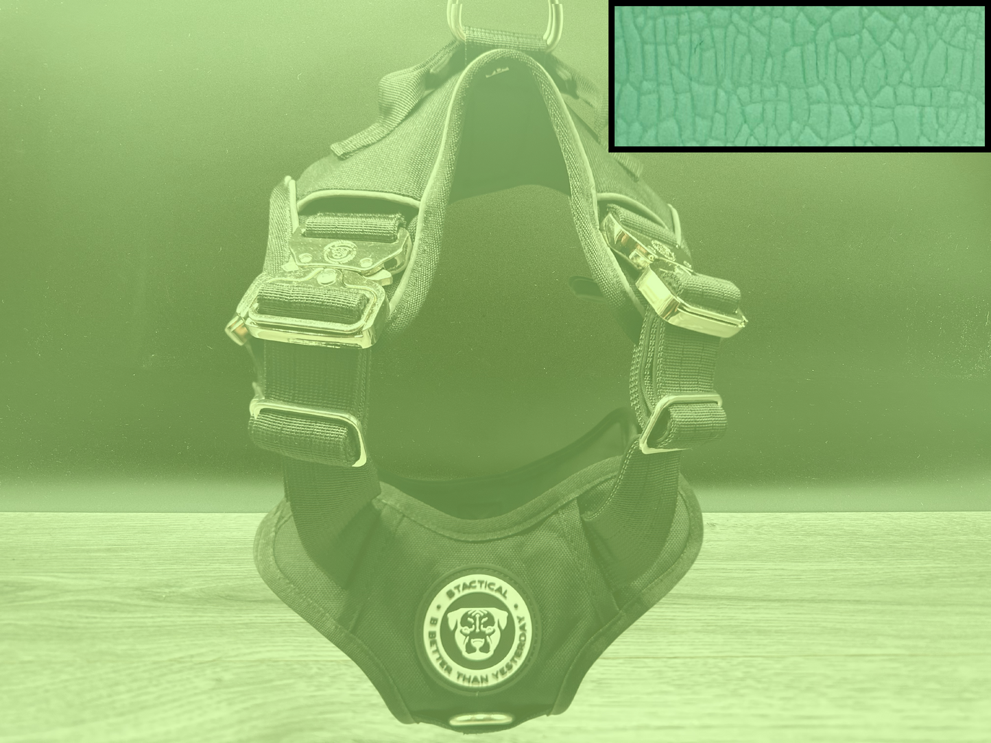 The Light Ultimate BTactical Harness - Pastel Green | Aluminium Durable Tracker Dog Harness