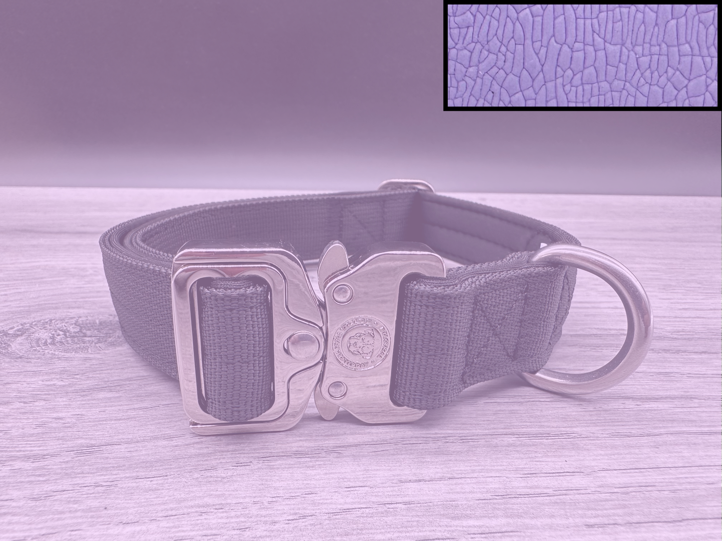 2.5cm BTactical Collar - Pastel Purple | Durable Dog Collar