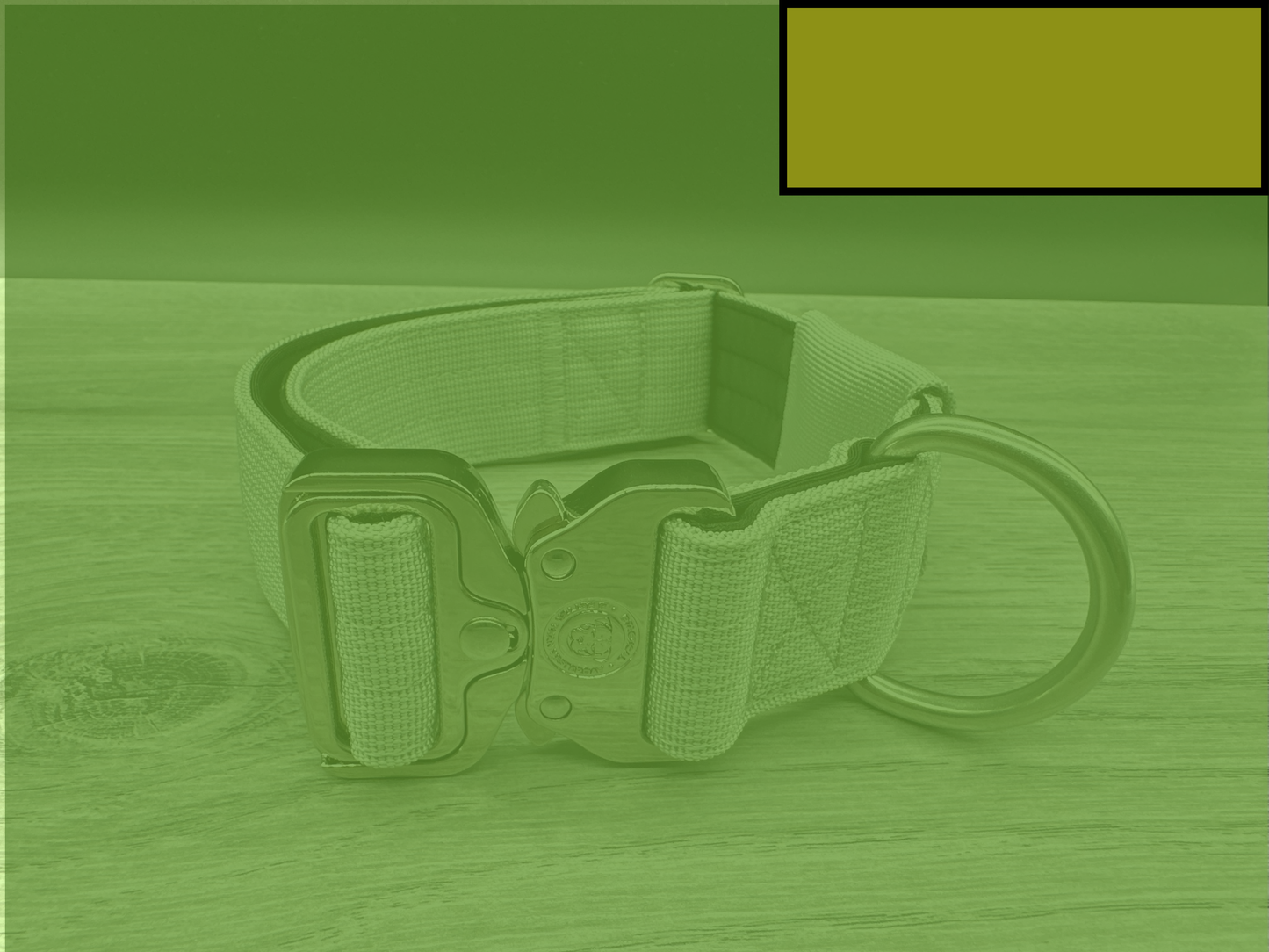 4cm BTactical Tracker Collar - Khaki Green | Durable Tracker Dog Collar