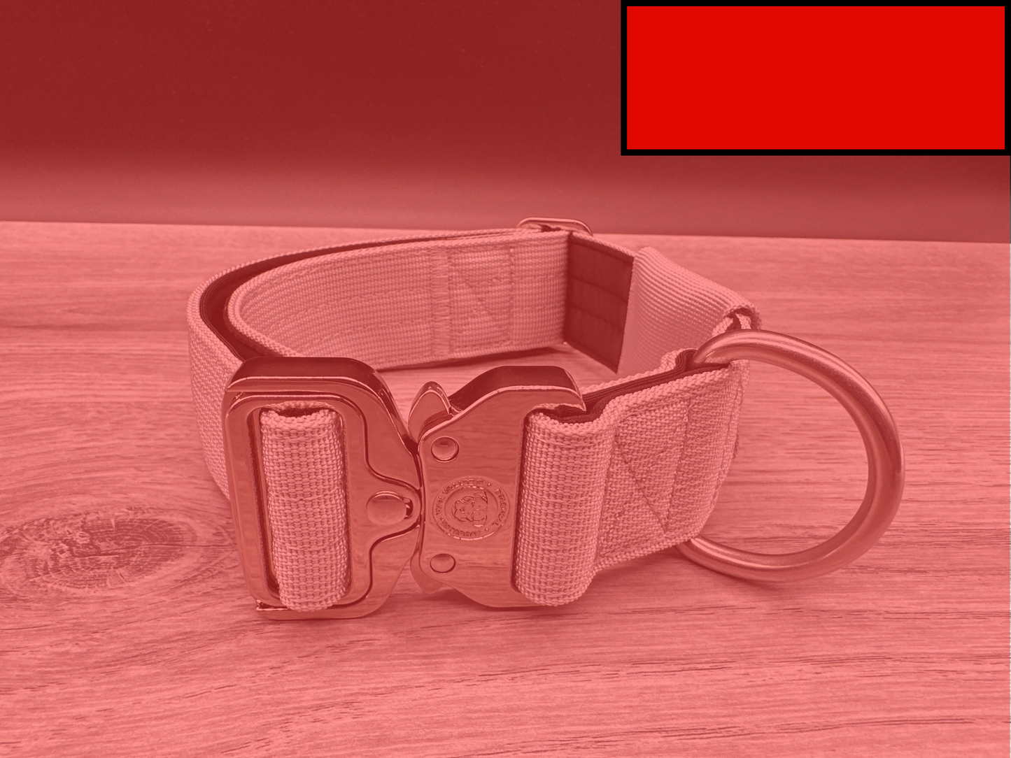 4cm BTactical Tracker Collar - Citrus Red | Durable Tracker Dog Collar