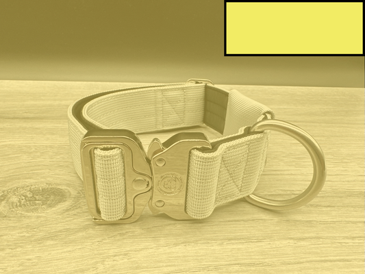 5cm BTactical Tracker Collar - Pastel Yellow | Durable Tracker Dog Collar