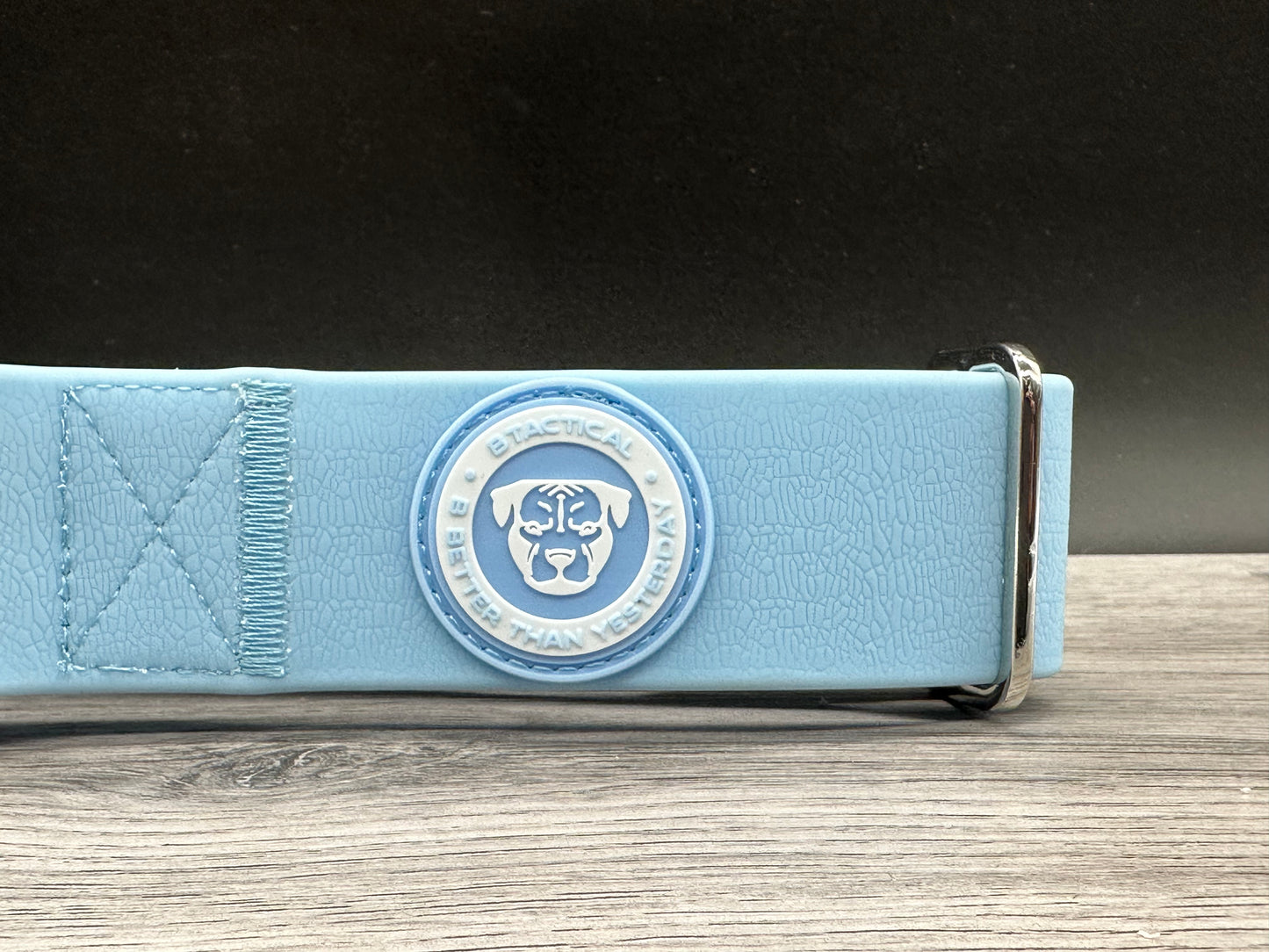 2.5cm BTactical Collar - Pastel Blue | PVC Durable Dog Collar