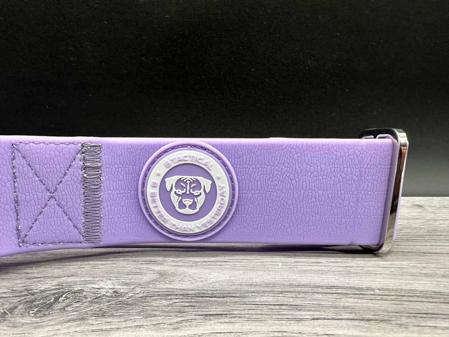 2.5cm BTactical Collar - Pastel Purple | PVC Durable Dog Collar