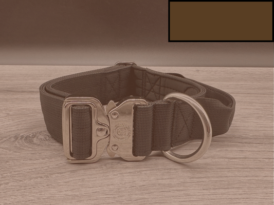 4cm BTactical Collar - Brunette Brown | Durable Dog Collar