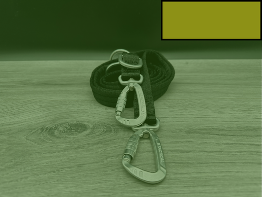 BTactical Training Lead - Khaki Green | 2m Extra Strong, Durable Carabiner Clip Dog Lead