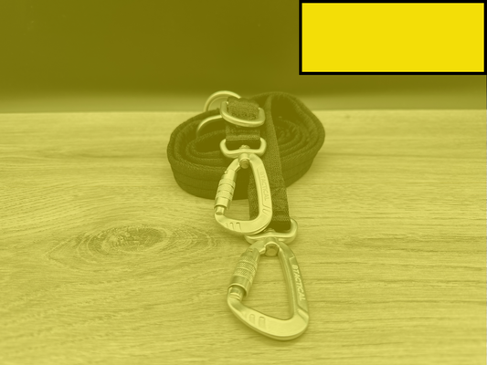 BTactical Training Lead - Citrus Yellow | 2m Extra Strong, Durable Carabiner Clip Dog Lead