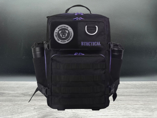 The BTactical Backpack - Black/Lavender Purple | Dog Hiking Backpack