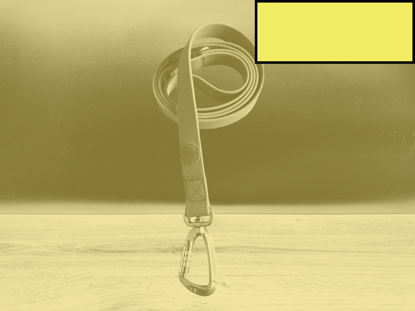 BTactical Lead - Pastel Yellow | PVC Extra Strong, Durable Carabiner Clip Dog Lead