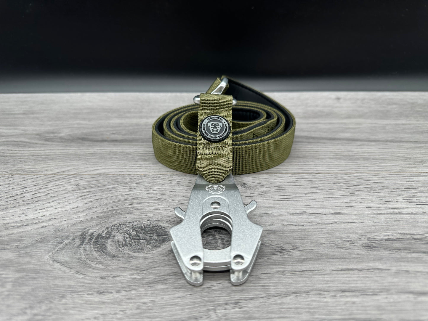 BTactical Lead - Khaki Green | Extra Strong, Durable Frog Clip Dog Lead