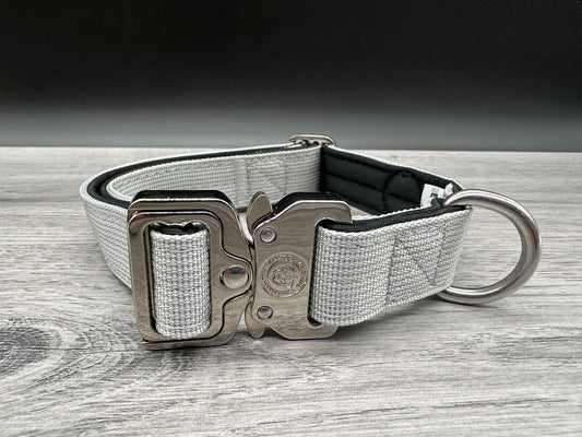 2.5cm BTactical Collar - Misty Grey | Durable Dog Collar