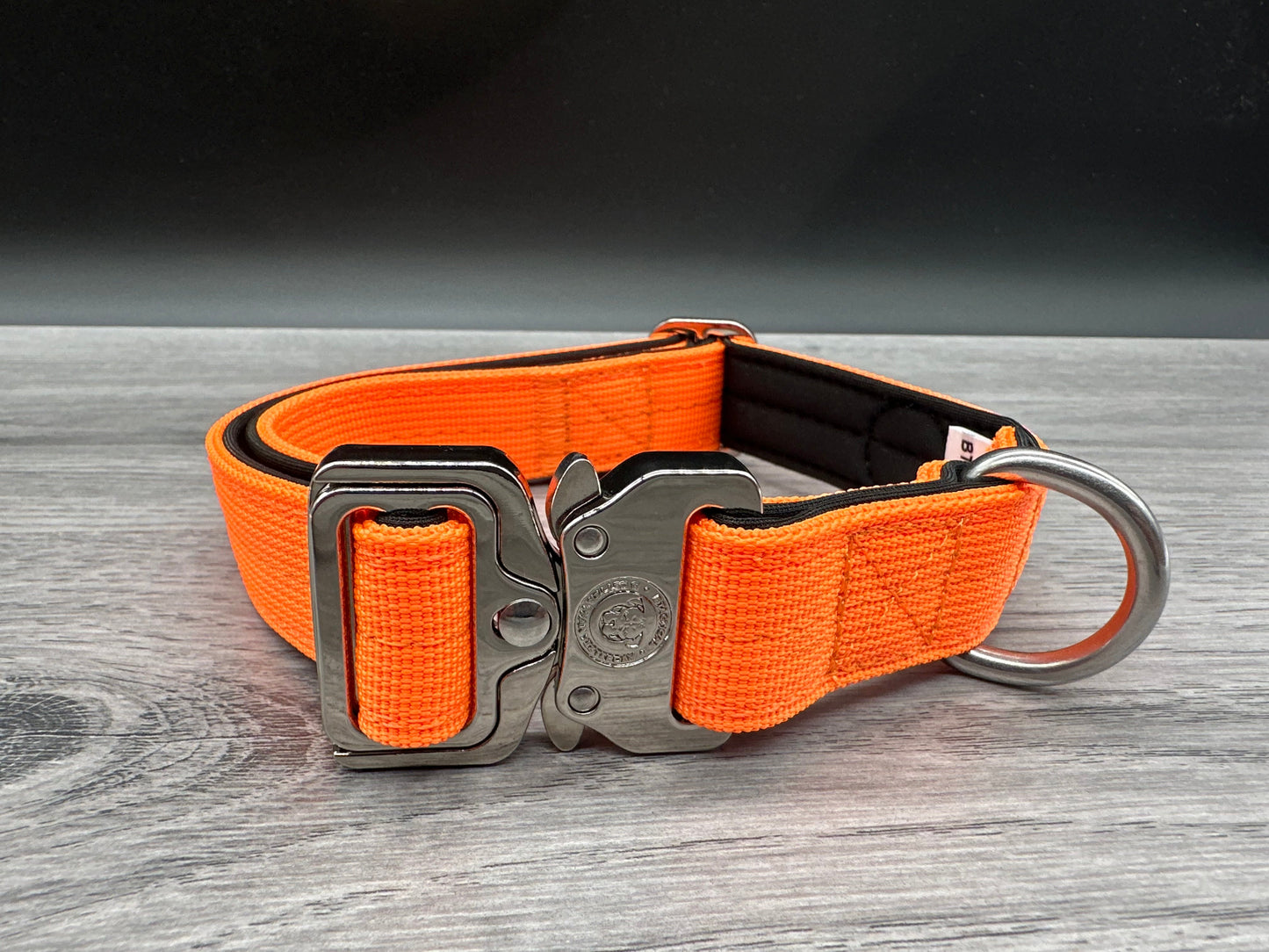 2.5cm BTactical Collar - Citrus Orange | Durable Dog Collar