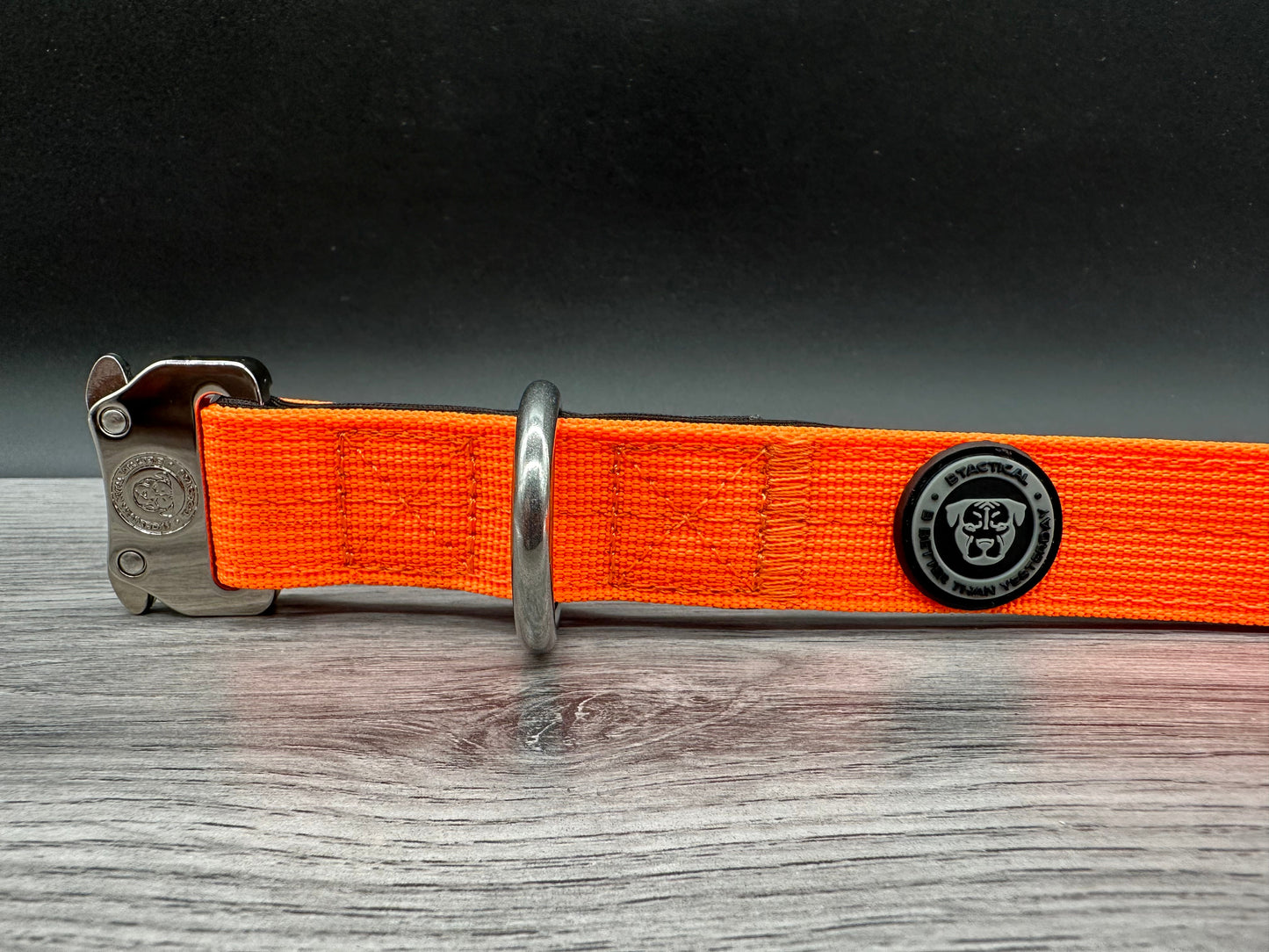 2.5cm BTactical Collar - Citrus Orange | Durable Dog Collar