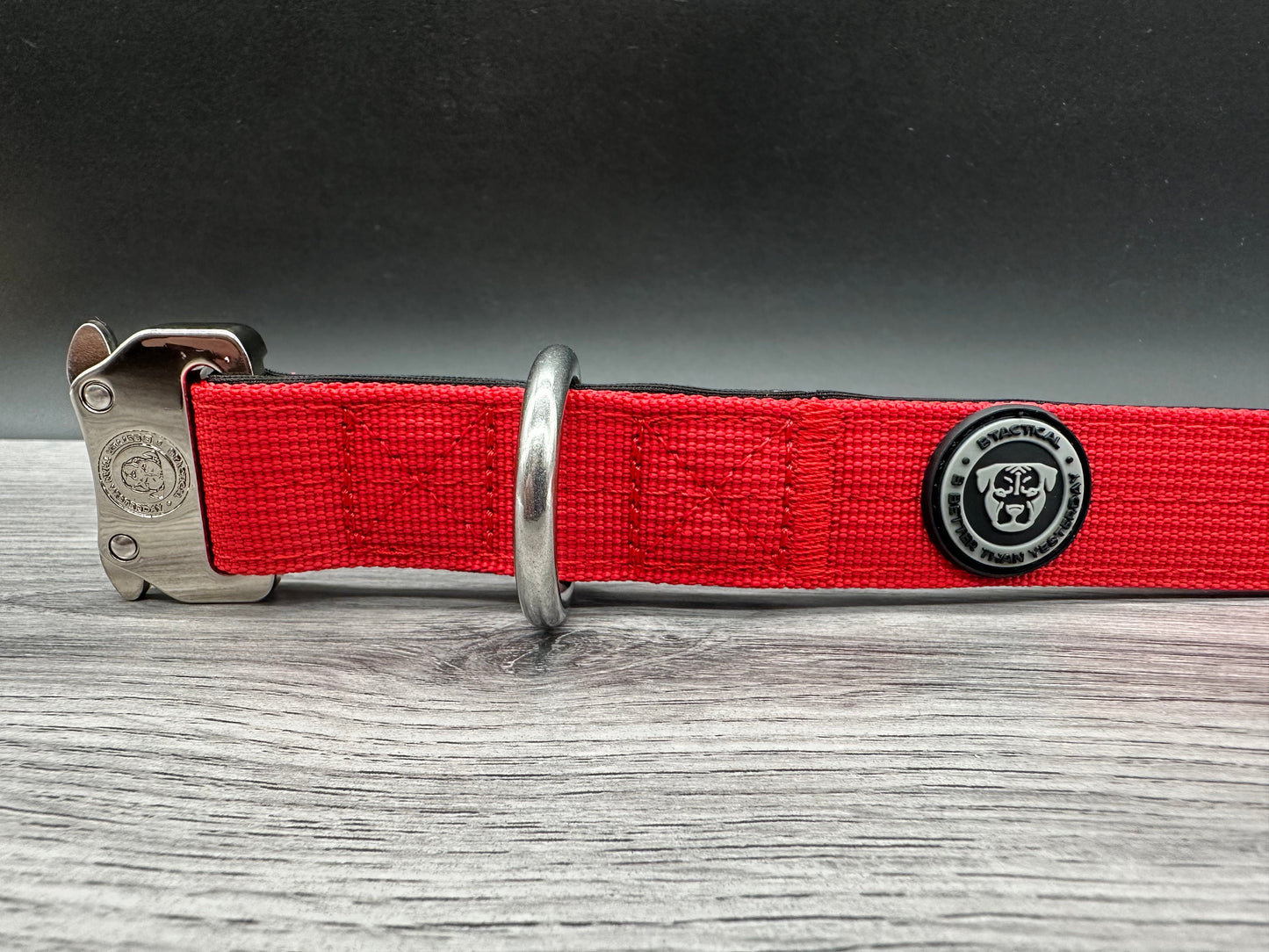 2.5cm BTactical Collar - Citrus Red | Durable Dog Collar