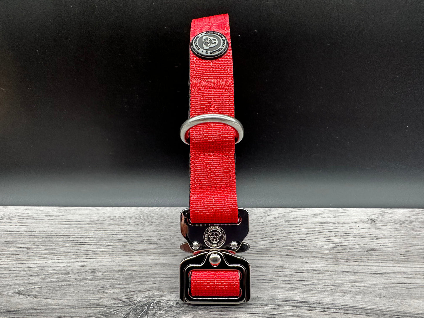 2.5cm BTactical Collar - Citrus Red | Durable Dog Collar