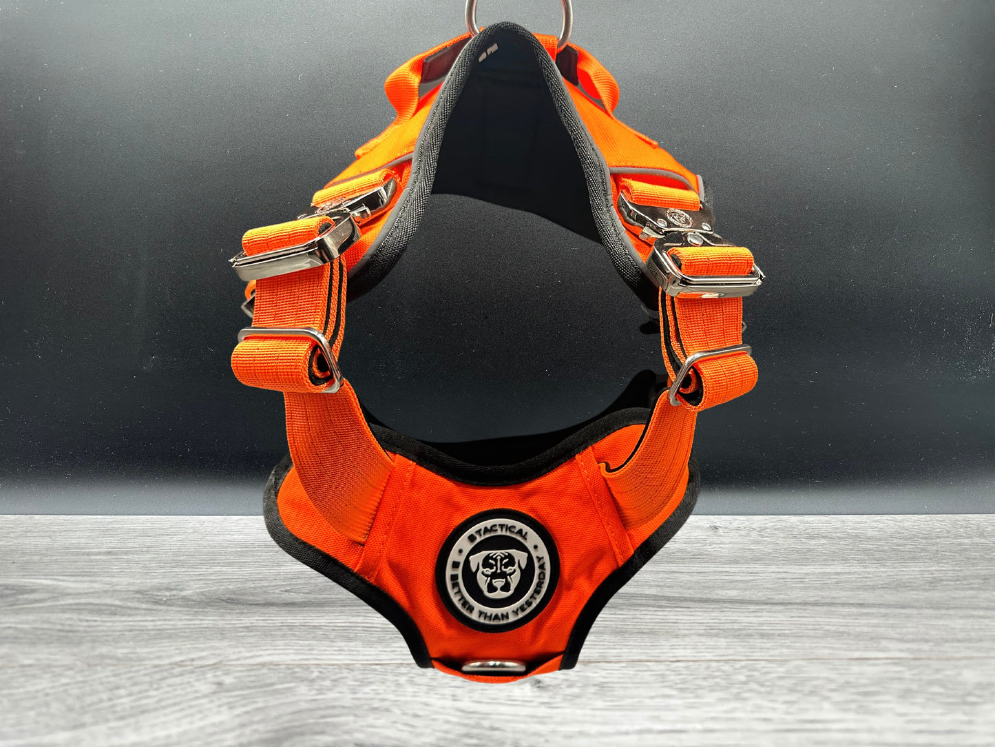 The Light Ultimate BTactical Harness - Citrus Orange | Aluminium Durable Tracker Dog Harness