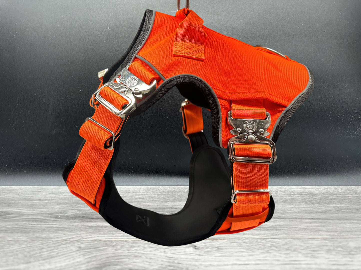 The Light Ultimate BTactical Harness - Citrus Orange | Aluminium Durable Tracker Dog Harness