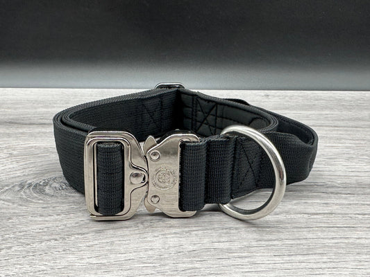 4cm BTactical Collar - Black | Durable Dog Collar