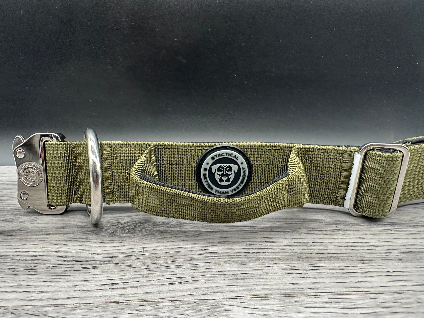 4cm BTactical Collar - Khaki Green | Durable Dog Collar