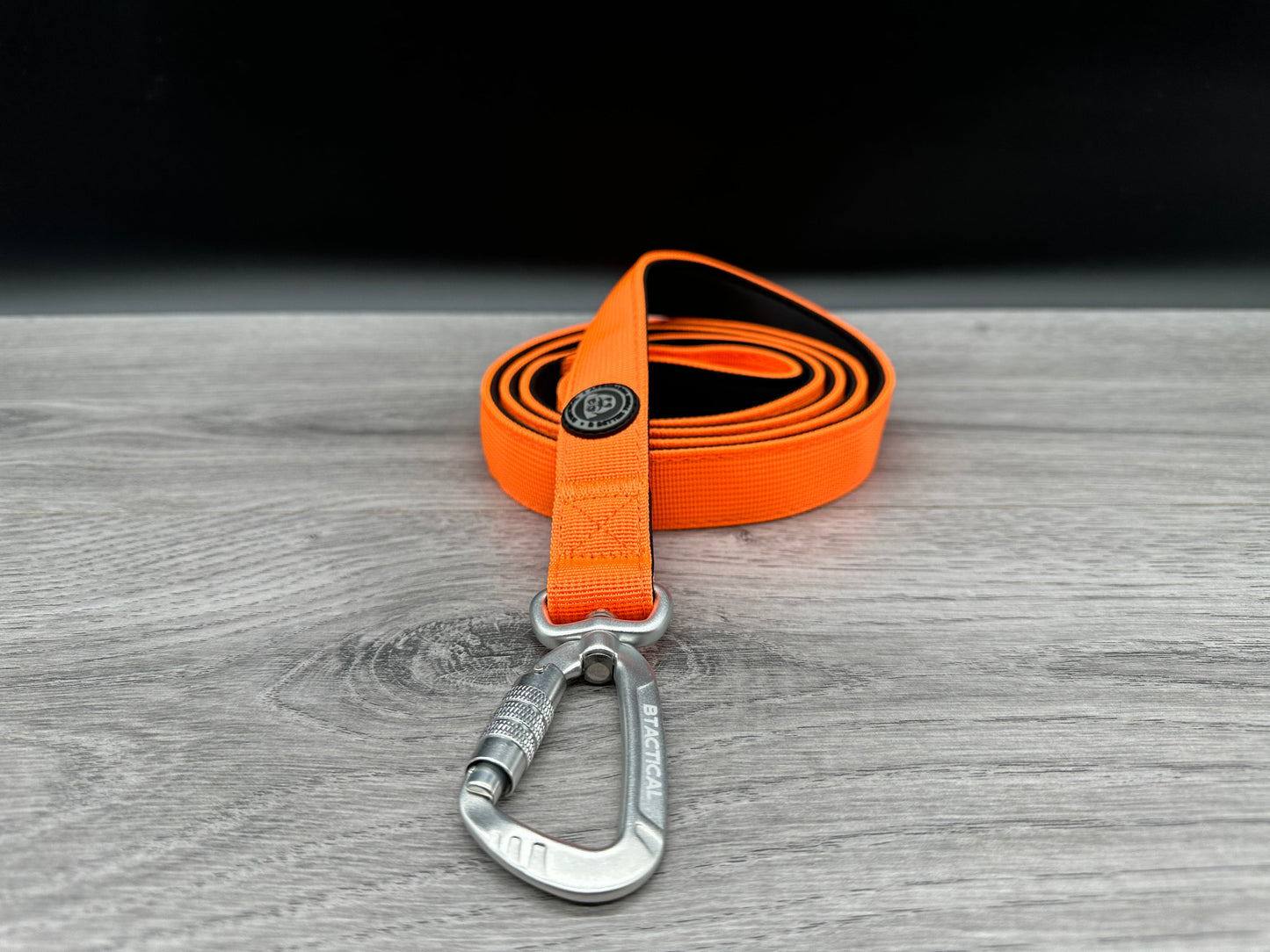 BTactical Lead - Citrus Orange | Extra Strong, Durable Carabiner Clip Dog Lead