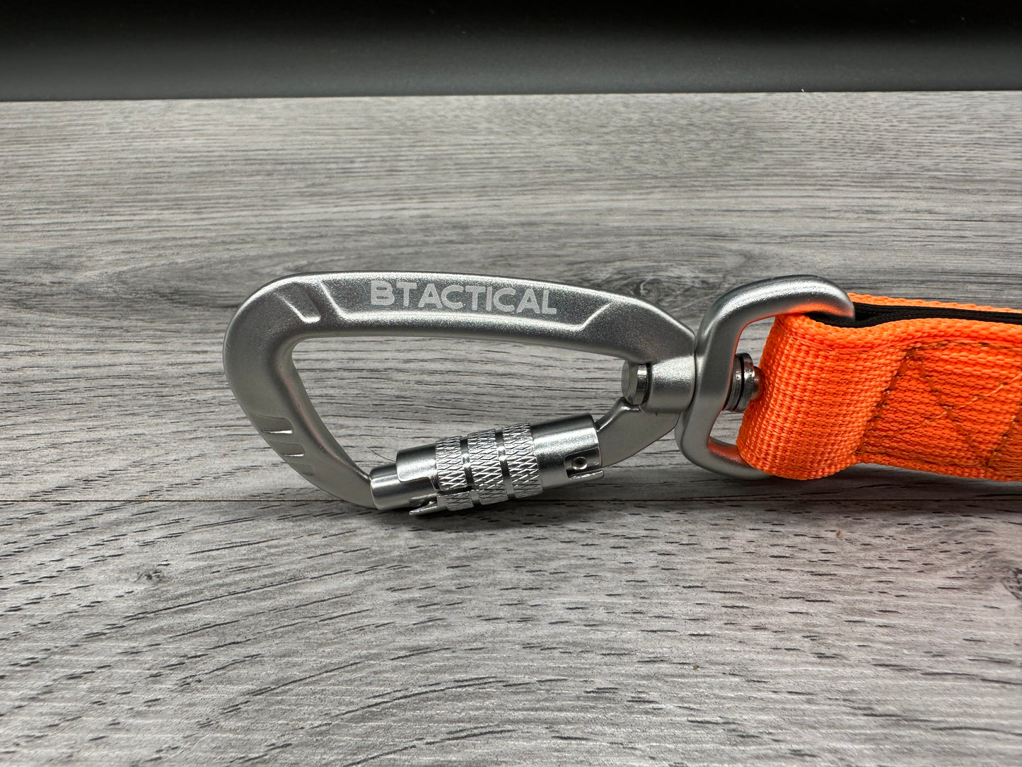 BTactical Lead - Citrus Orange | Extra Strong, Durable Carabiner Clip Dog Lead