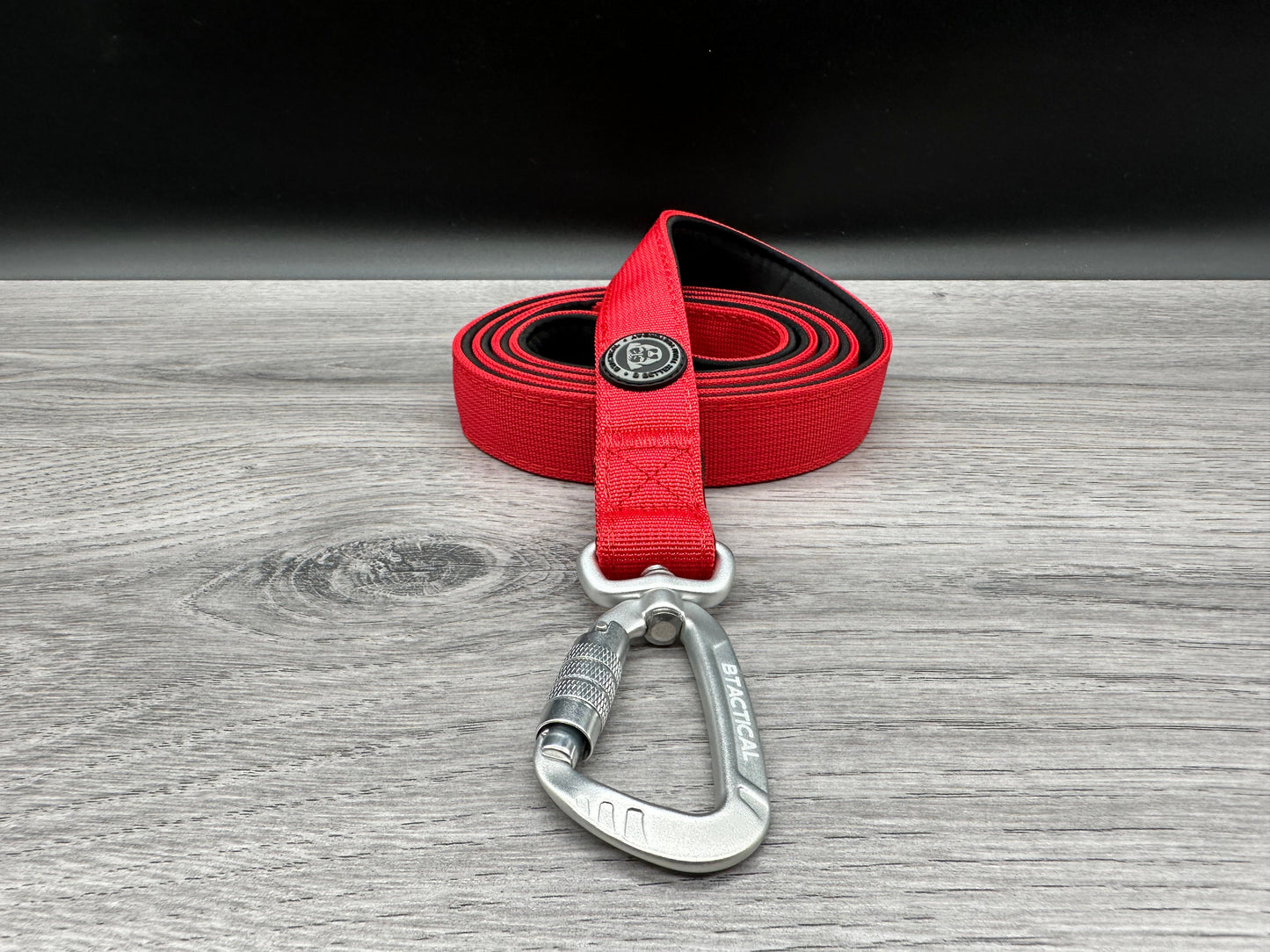 BTactical Lead - Citrus Red | Extra Strong, Durable Carabiner Clip Dog Lead